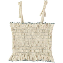 Load image into Gallery viewer, Top ATENEA - Ecru-Blue Ribette