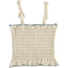 Load image into Gallery viewer, Top ATENEA - Ecru-Blue Ribette