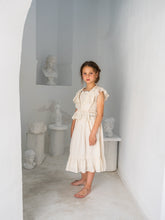 Load image into Gallery viewer, Top ATENEA - Ecru-Blue Ribette