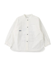 Load image into Gallery viewer, Band Collar Big Shirt 1642101-White
