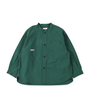 Load image into Gallery viewer, Band Collar Big Shirt 1642101-Green
