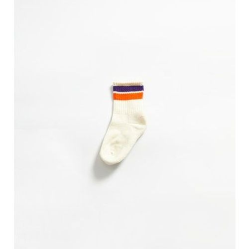 Short Line Socks-Purple x Orange