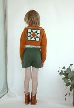 Load image into Gallery viewer, patchwork quilt bolero . acorn
