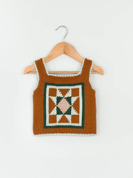 patchwork quilt vest. acorn