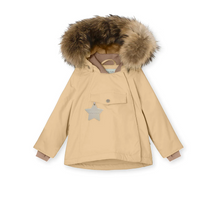 Load image into Gallery viewer, Wang Fleece Lined Winter Jacket w/fur-Semolina sand
