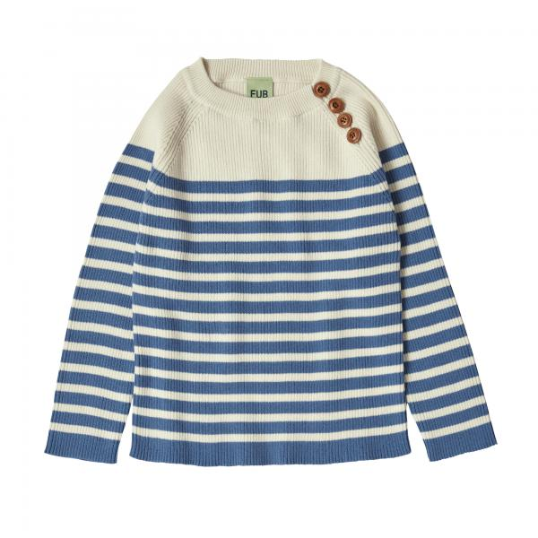 Sweater (4124 SS)-ecru/azure
