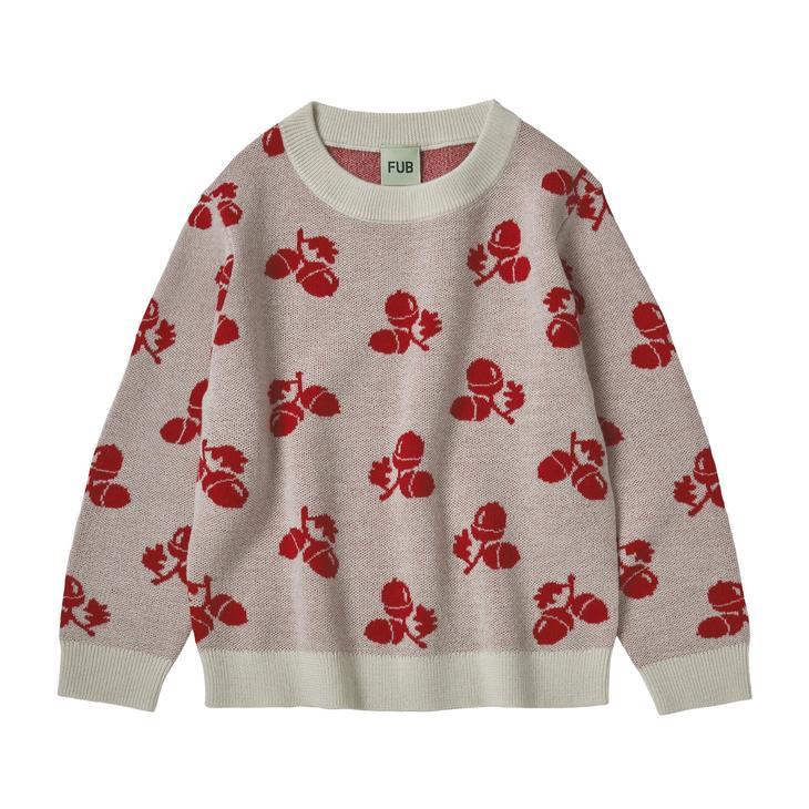 Acorn Blouse (1724 AW)-ecru/red