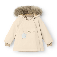 Load image into Gallery viewer, MATWANG fleece lined winter jacket fur. GRS-Angora cream
