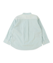 Load image into Gallery viewer, London Striped Broadcloth Scribble Shirt-22580106-28LGN
