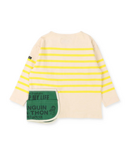 Load image into Gallery viewer, Striped PENNIE Pocket Long Sleeve Tee-22580434-11OW
