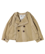 Load image into Gallery viewer, Striped Chino Short Trench Coat 32620205-16BE
