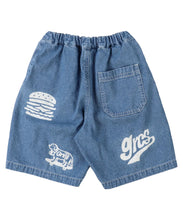 Load image into Gallery viewer, 8oz Denim Graffiti Twisted Shorts 42620616-14BL
