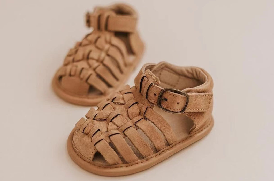 Leather Indie Sandal-Sand